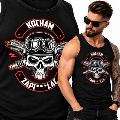 TANK TOP ŚMIESZNY KOCHAM